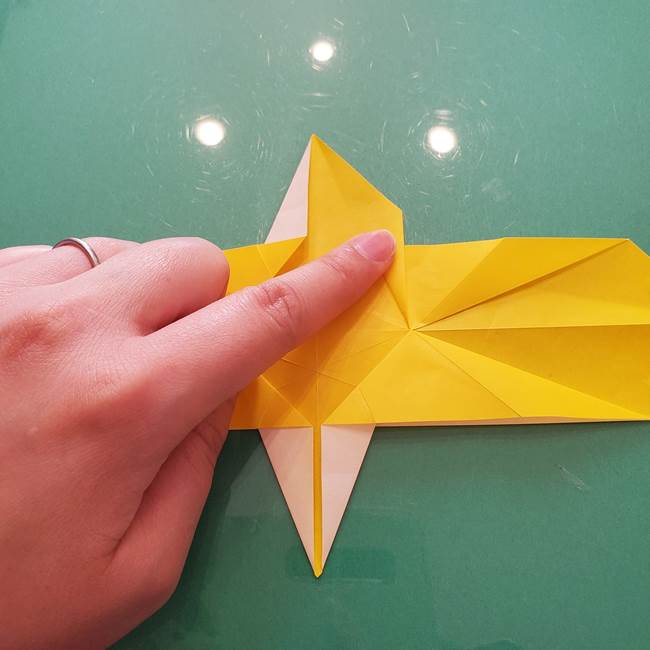 折り紙のセミ 立体的で難しい折り方・作り方(44)