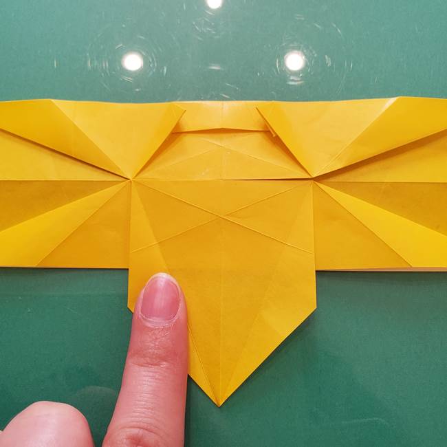 折り紙のセミ 立体的で難しい折り方・作り方(51)