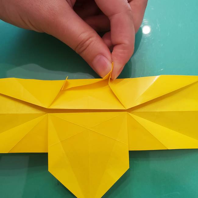 折り紙のセミ 立体的で難しい折り方・作り方(54)