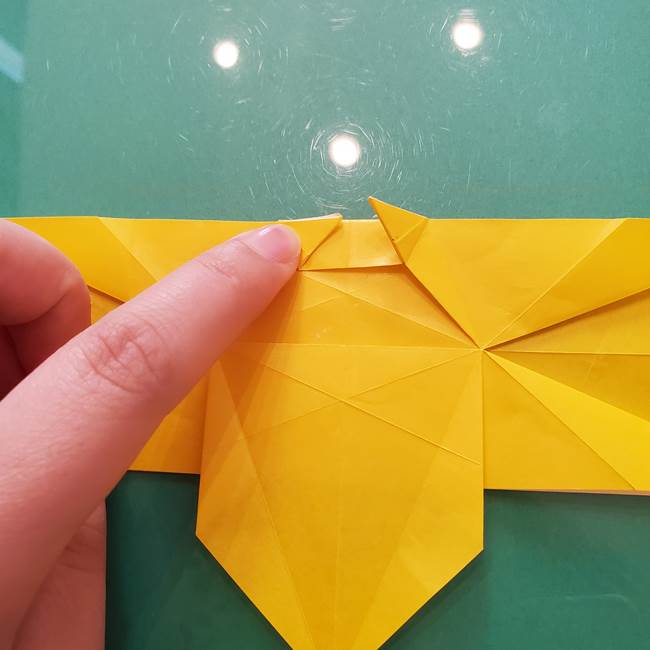 折り紙のセミ 立体的で難しい折り方・作り方(57)
