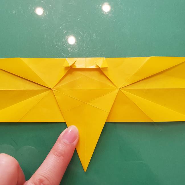 折り紙のセミ 立体的で難しい折り方・作り方(65)