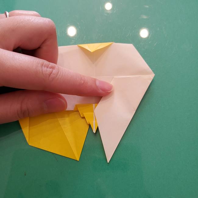 折り紙のセミ 立体的で難しい折り方・作り方(79)