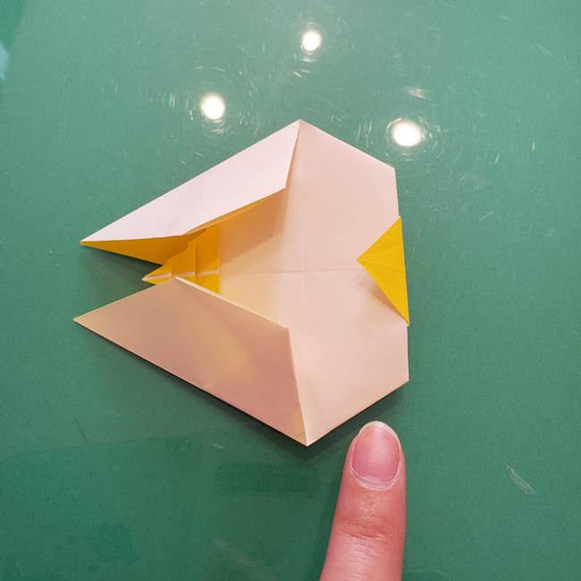 折り紙のセミ 立体的で難しい折り方・作り方(81)