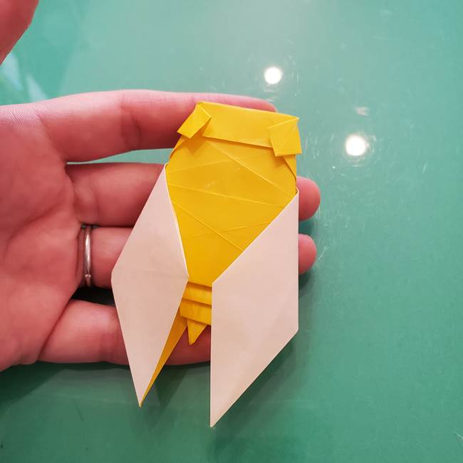 折り紙のセミ 立体的で難しい折り方・作り方(85)