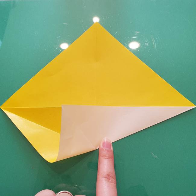 折り紙のセミ 立体的で難しい折り方・作り方(9)