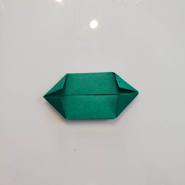 柿の葉っぱの折り紙 折り方作り方(平面)(10)