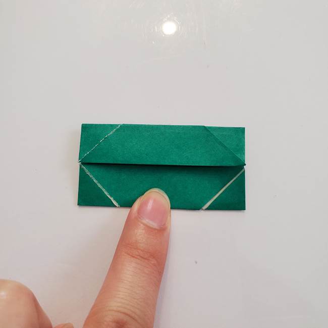 柿の葉っぱの折り紙 折り方作り方(平面)(8)