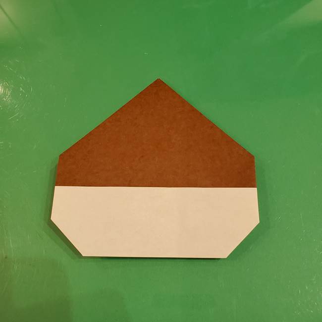 栗の折り紙 子どもでも簡単な折り方作り方(10)