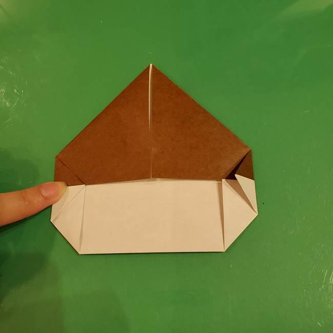 栗の折り紙 子どもでも簡単な折り方作り方(9)