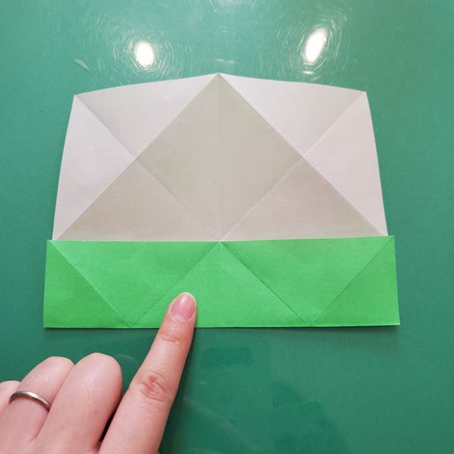 菊の折り紙 1枚で簡単にできる作り方折り方(15)