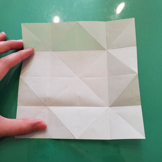 菊の折り紙 1枚で簡単にできる作り方折り方(18)
