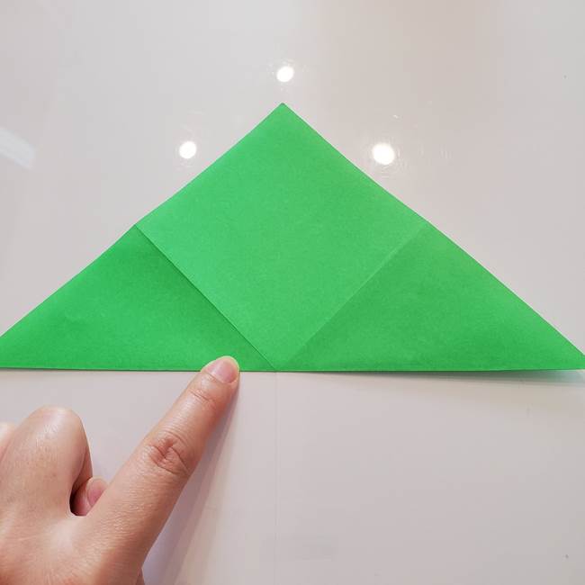 菊の折り紙 1枚で簡単にできる作り方折り方(6)