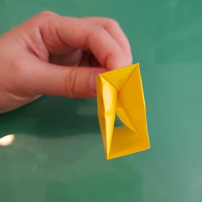 11月の折り紙 きのこの折り方 立体ver.②折る(12)