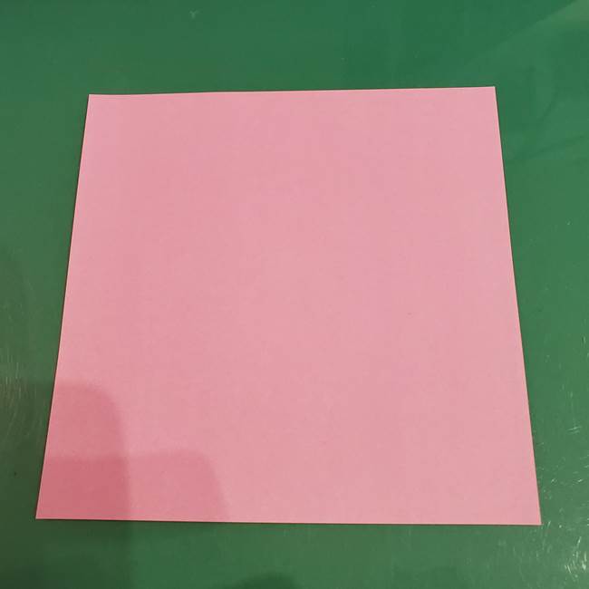 うさぎの折り紙 簡単で幼稚園年長からOK！折り方作り方①顔(1)