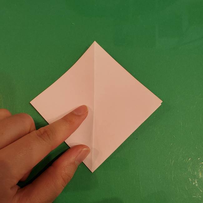 うさぎの折り紙 簡単で幼稚園年長からOK！折り方作り方①顔(8)
