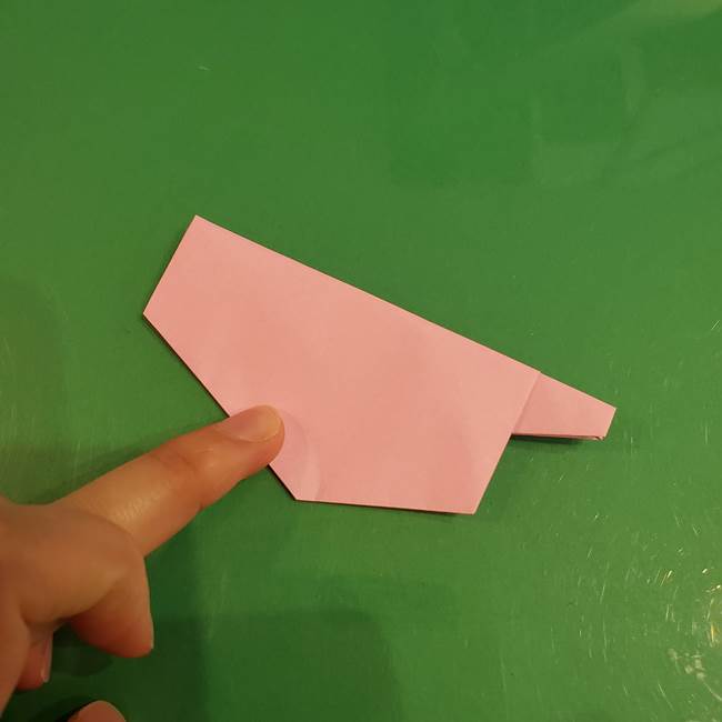 うさぎの折り紙 簡単で幼稚園年長からOK！折り方作り方②からだ(11)