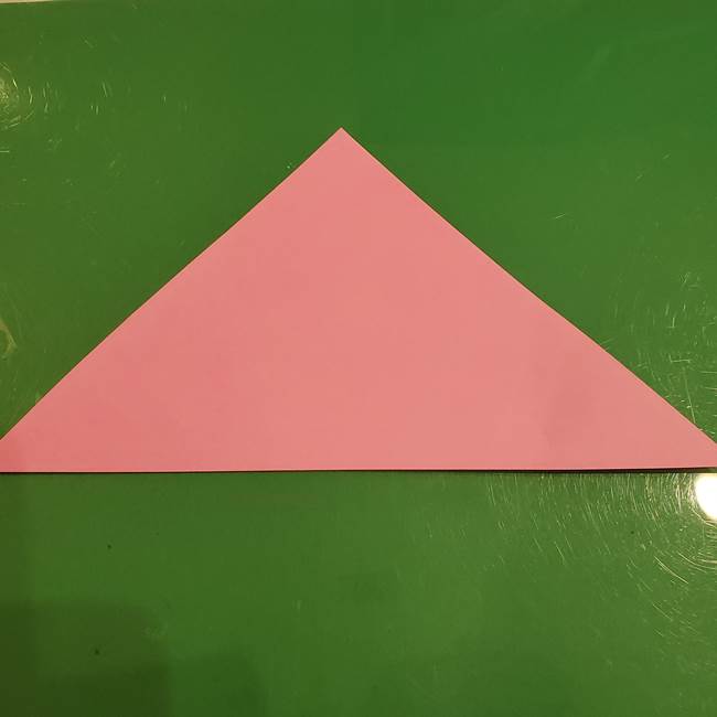 おばけの折り紙 簡単に3歳児も折れる作り方折り方(2)