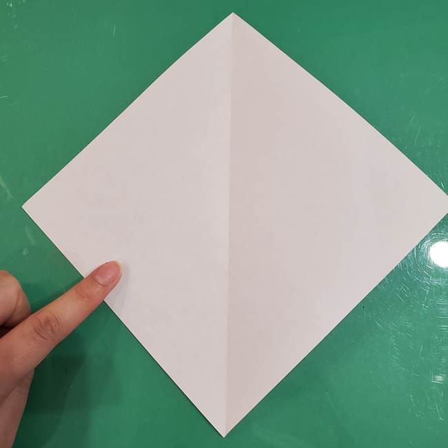 おばけの折り紙 簡単に3歳児も折れる作り方折り方(3)