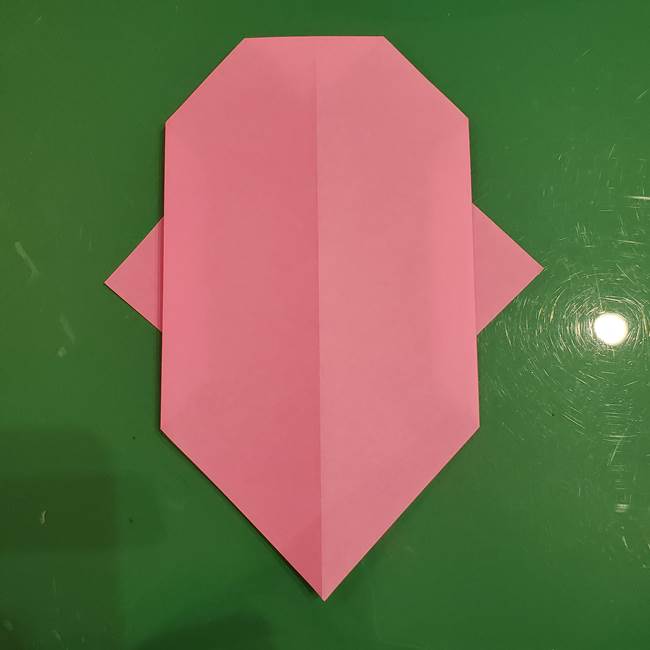 おばけの折り紙 簡単に3歳児も折れる作り方折り方(7)