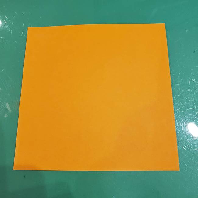 かぼちゃの折り紙 簡単に3歳児も折れる折り方作り方