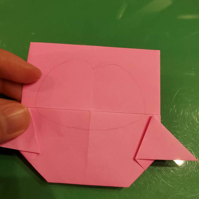 すみっこぐらし ふくろうの折り紙の折り方作り方(16)