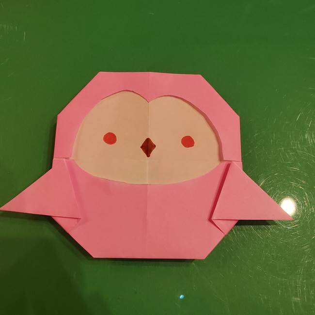 すみっこぐらし ふくろうの折り紙の折り方作り方2(1)