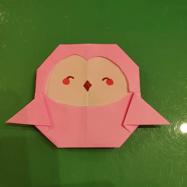 すみっこぐらし ふくろうの折り紙の折り方作り方2(2)