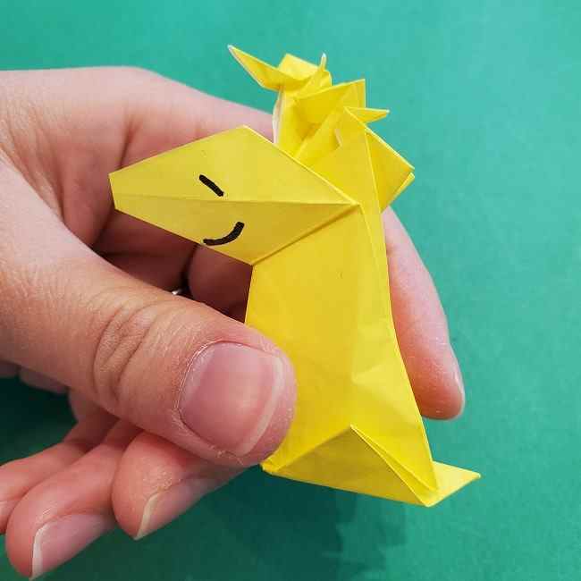 ウッドストックの折り方は簡単♪折り紙でスヌーピーの仲間キャラクターを手作り
