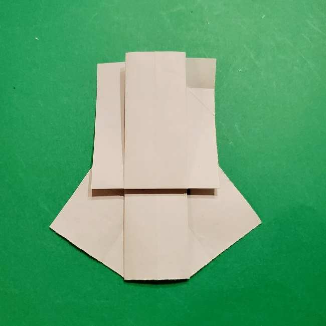スヌーピーの女の子サリー(全身)の折り紙＊折り方作り方②ワンピース (19)