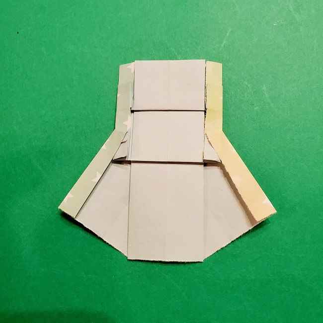 スヌーピーの女の子サリー(全身)の折り紙＊折り方作り方②ワンピース (23)