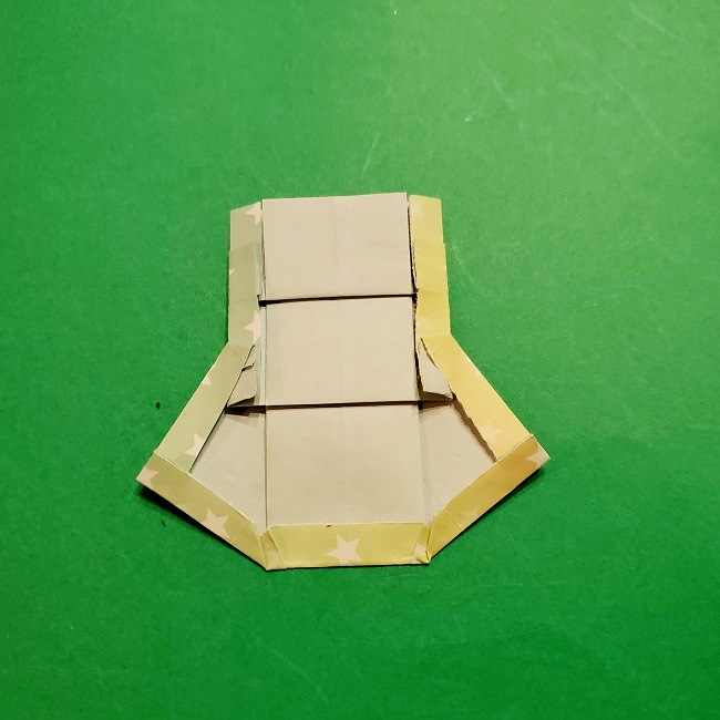 スヌーピーの女の子サリー(全身)の折り紙＊折り方作り方②ワンピース (25)