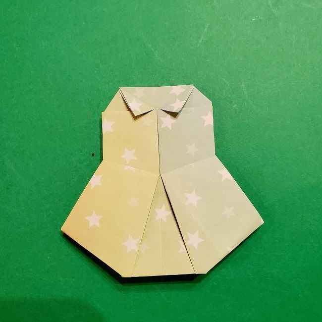 スヌーピーの女の子サリー(全身)の折り紙＊折り方作り方②ワンピース (28)