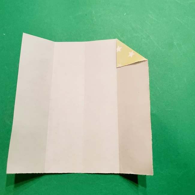 スヌーピーの女の子サリー(全身)の折り紙＊折り方作り方②ワンピース (6)