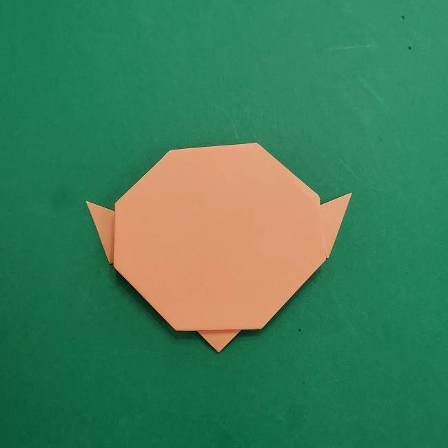 チャーリーブラウンの折り紙☆折り方作り方①顔 (10)