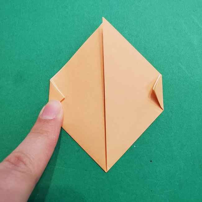 チャーリーブラウンの折り紙☆折り方作り方①顔 (4)