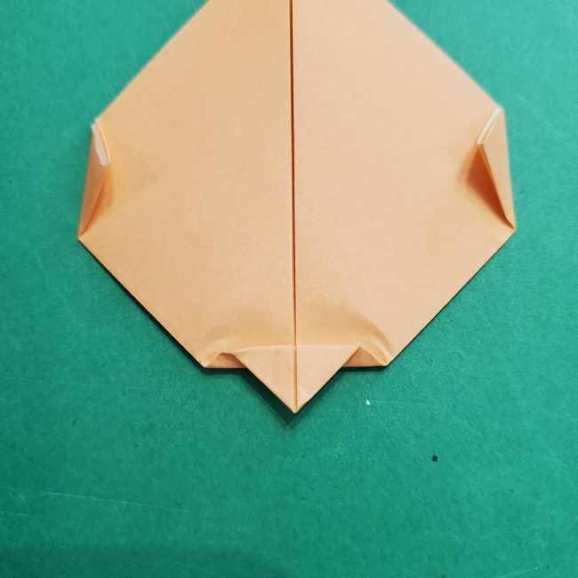 チャーリーブラウンの折り紙☆折り方作り方①顔 (6)