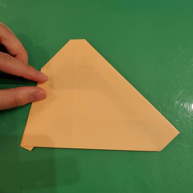 フクロウの折り紙★幼稚園児にも簡単な折り方作り方①折り方(17)