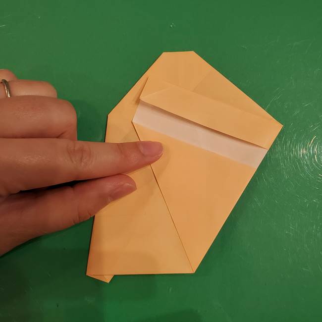 フクロウの折り紙★幼稚園児にも簡単な折り方作り方①折り方(18)