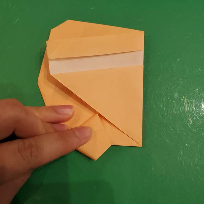 フクロウの折り紙★幼稚園児にも簡単な折り方作り方①折り方(21)