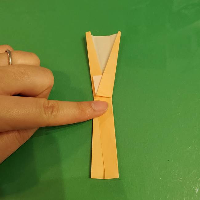 折り紙 餅つき用の杵と臼の折り方作り方①(10)