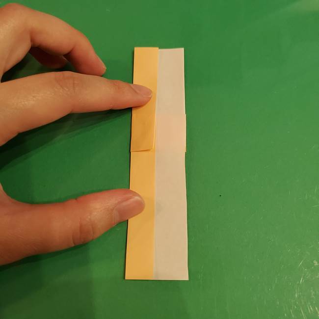 折り紙 餅つき用の杵と臼の折り方作り方①(5)