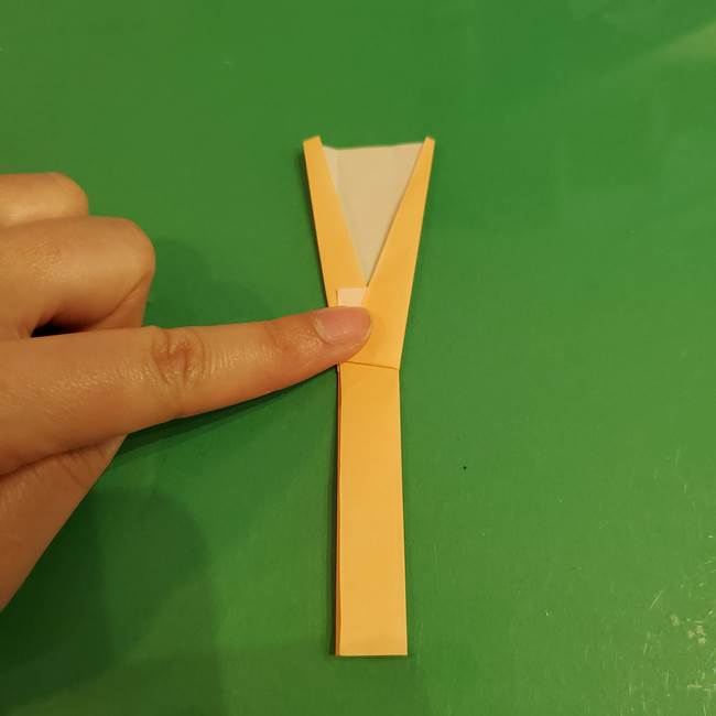 折り紙 餅つき用の杵と臼の折り方作り方①(9)