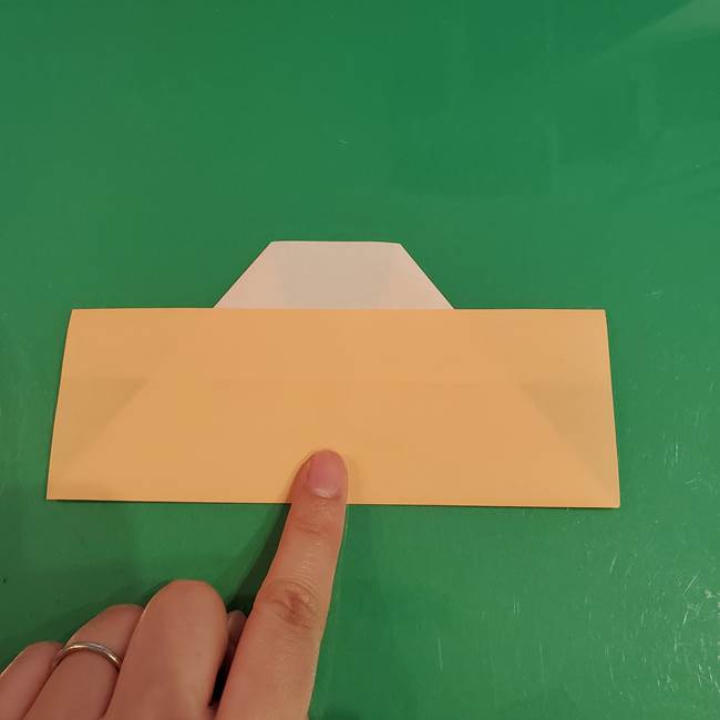 折り紙 餅つき用の杵と臼の折り方作り方②(8)