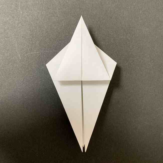 折り紙のオラフの作り方折り方(雪だるまの全身) (14)
