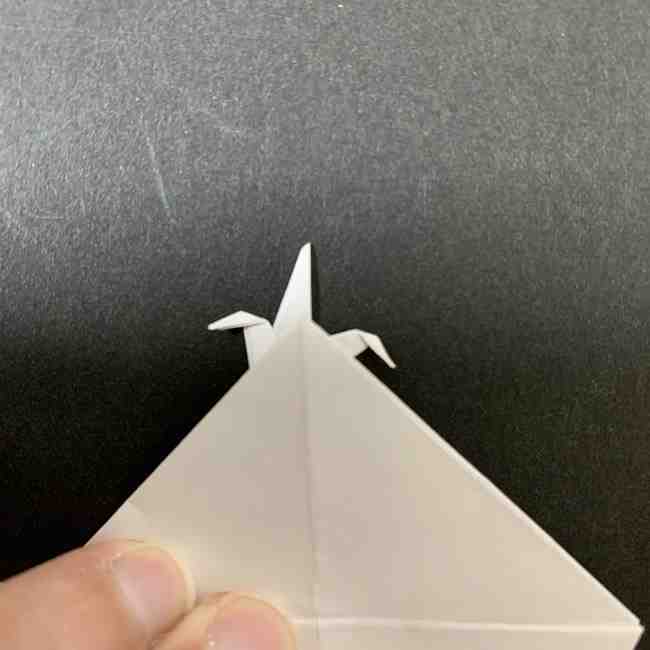 折り紙のオラフの作り方折り方(雪だるまの全身) (24)