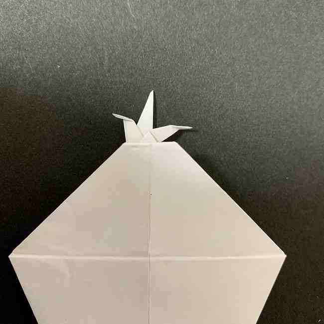 折り紙のオラフの作り方折り方(雪だるまの全身) (26)