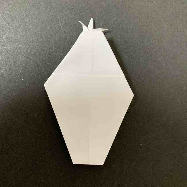 折り紙のオラフの作り方折り方(雪だるまの全身) (28)