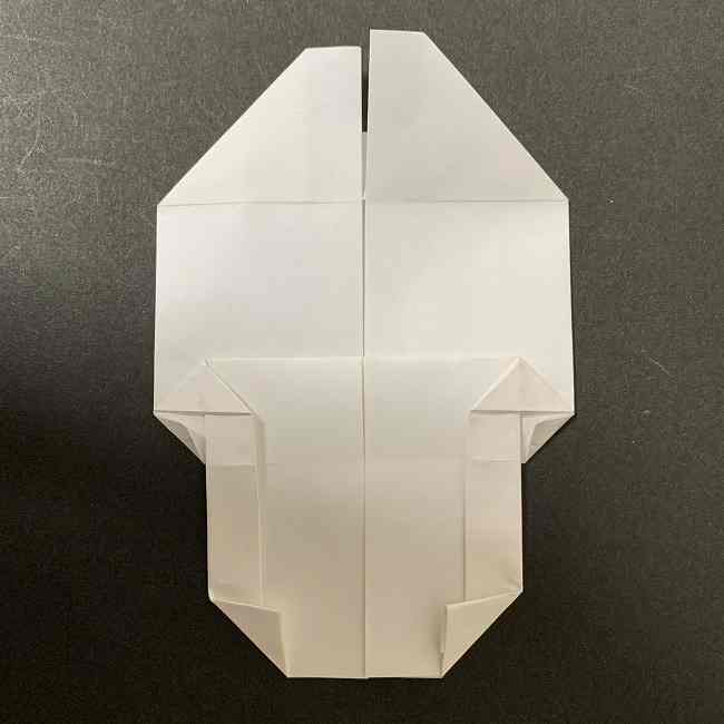 折り紙のオラフの作り方折り方(雪だるまの全身) (48)