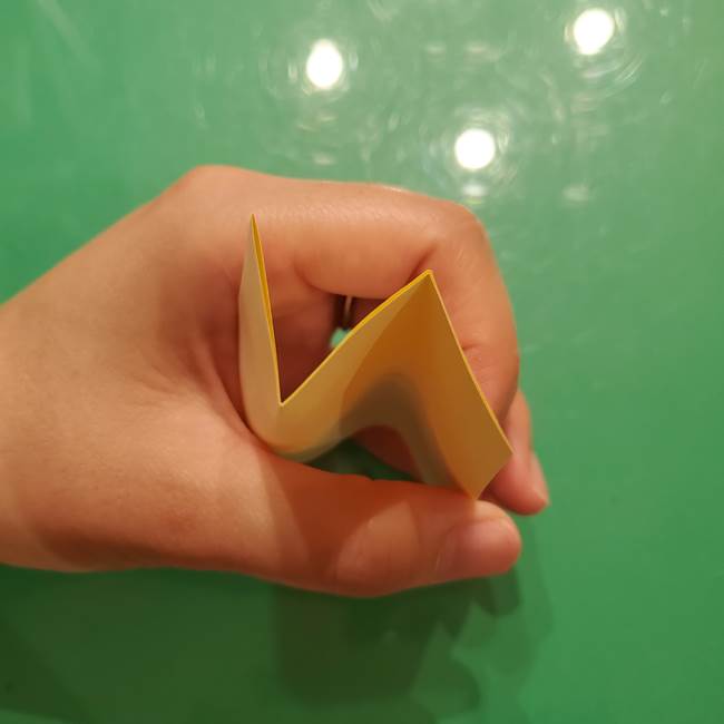 折り紙の流れ星①星パーツの折り方(4)