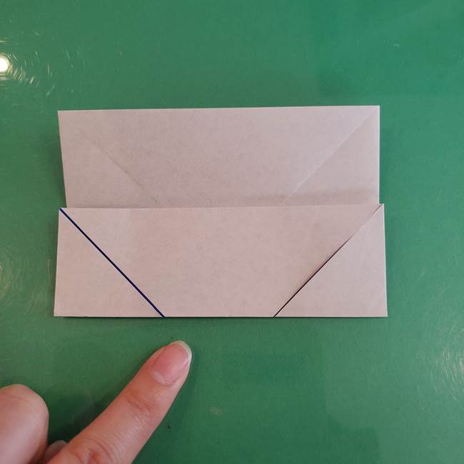 折り紙の箱クジラ(立体)折り方作り方(14)